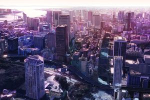 cityscapes, Buildings, Anime, Flats, Cities