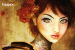 tattoos, Women, Green, Eyes, Fantasy, Art, Wizards, Flower, In, Hair, Imagine, Fx