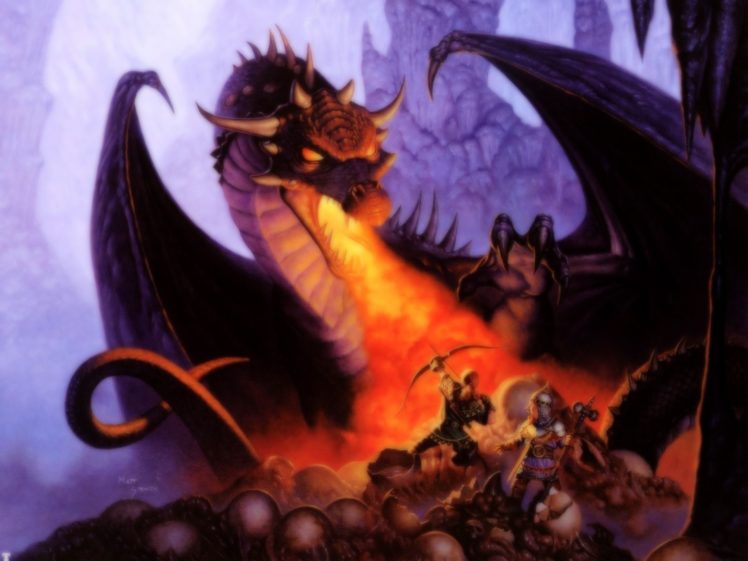 dragons, Fantasy, Art HD Wallpaper Desktop Background