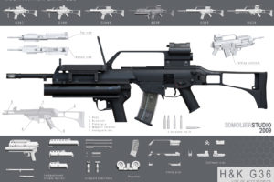 heckler, And, Koch, G36, Weapon, Gun, Military, Rifle, Poster