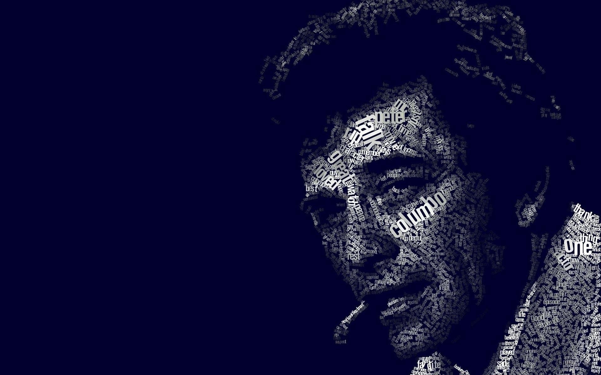 minimalistic, Text, Tv, Series, Columbo, Typographic, Portrait Wallpaper