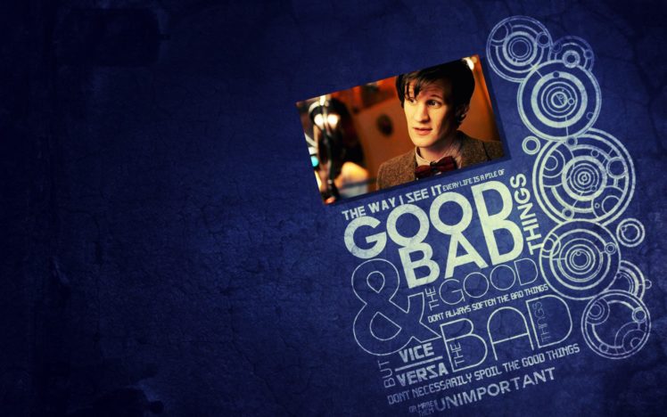 quotes, Matt, Smith, Circles, Typography, Eleventh, Doctor, Doctor, Who, Blue, Background HD Wallpaper Desktop Background