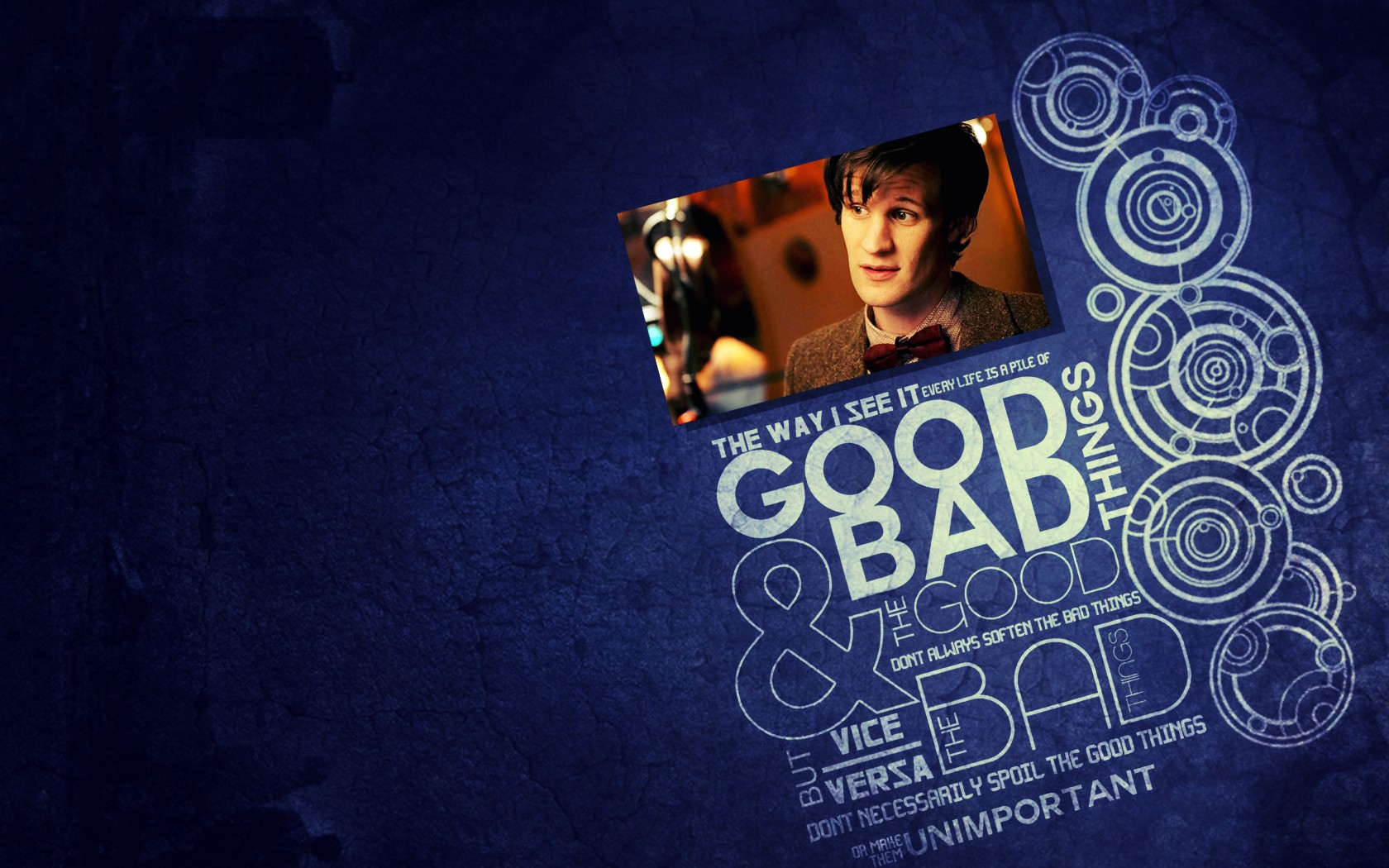 quotes, Matt, Smith, Circles, Typography, Eleventh, Doctor, Doctor, Who, Blue, Background Wallpaper