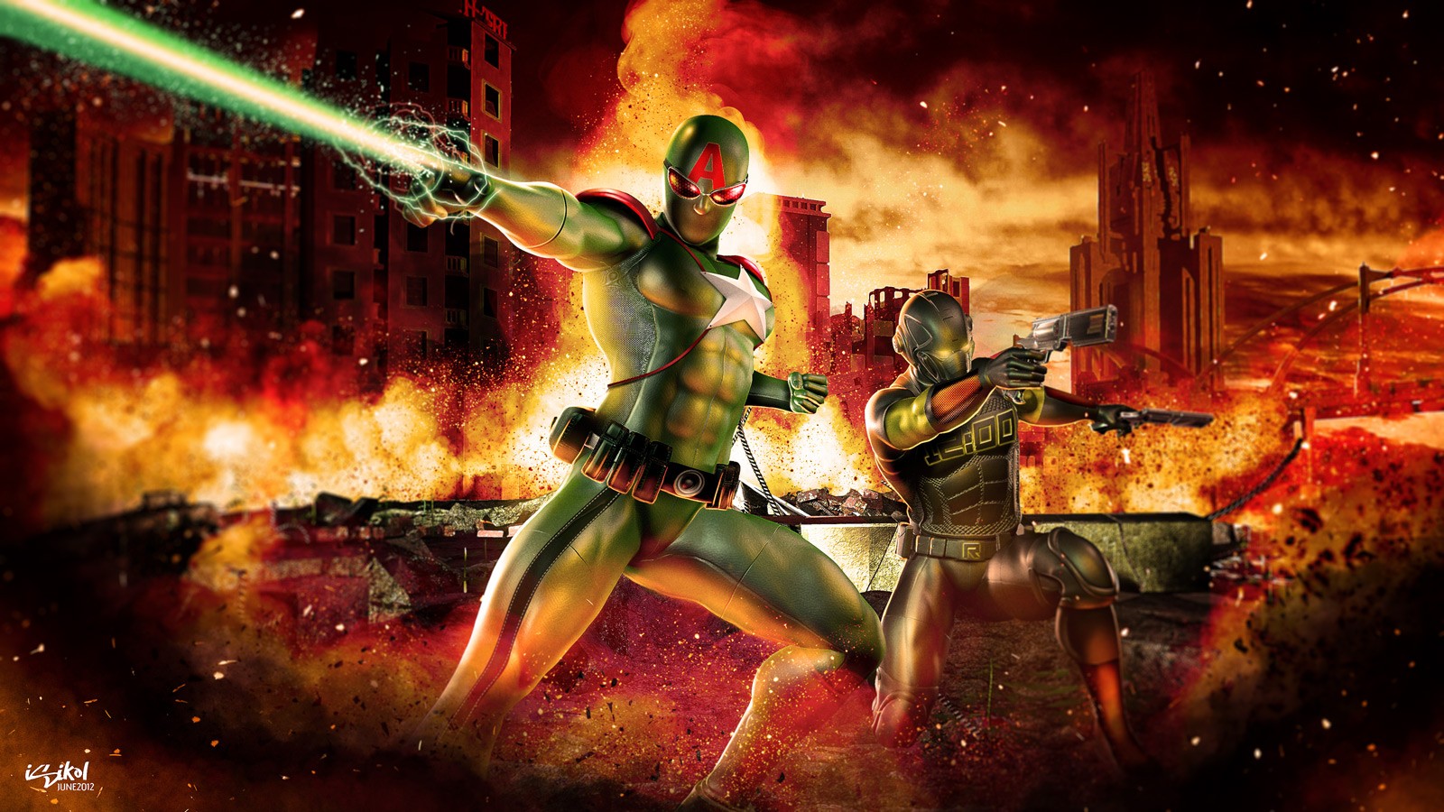 heroes, Digital, Art, Artwork, Assault, 3d, Art Wallpaper