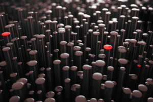 3d, Abstract, Render, Many, Pins
