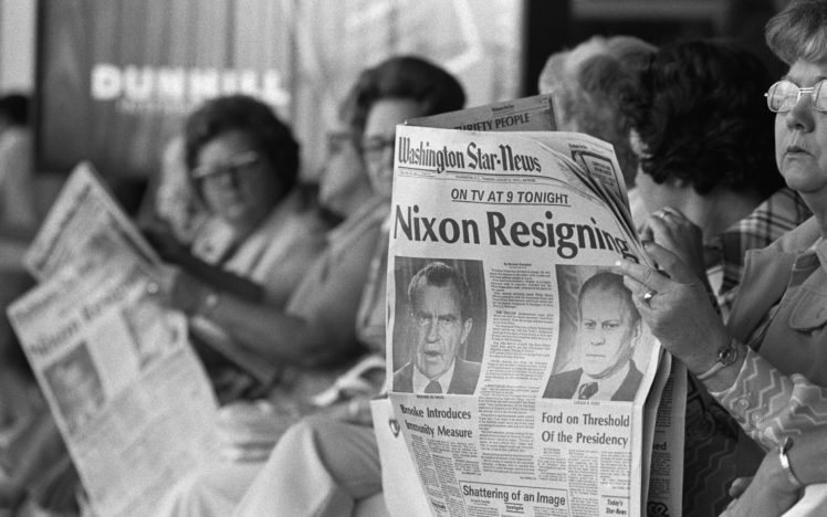 richard, Nixon, Bw, Newspaper, President HD Wallpaper Desktop Background