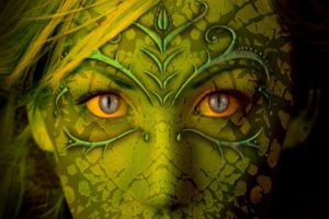 green, Eyes, Fantasy, Art, Faces