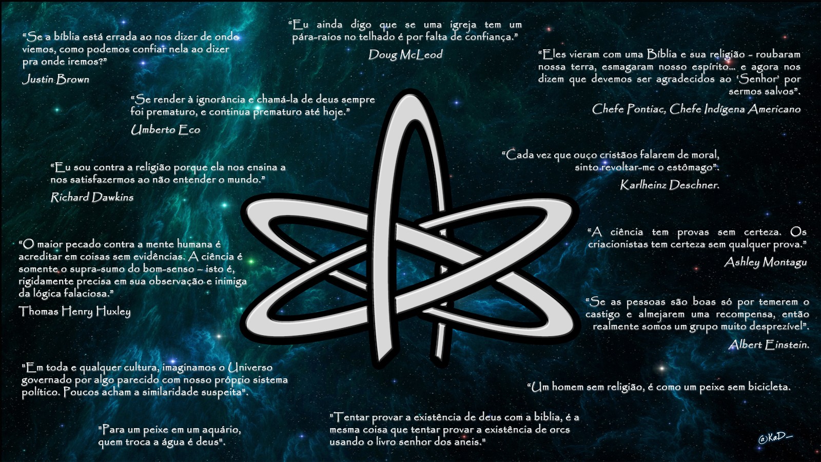outer, Space, Atheism, Spanish, Ateu Wallpaper