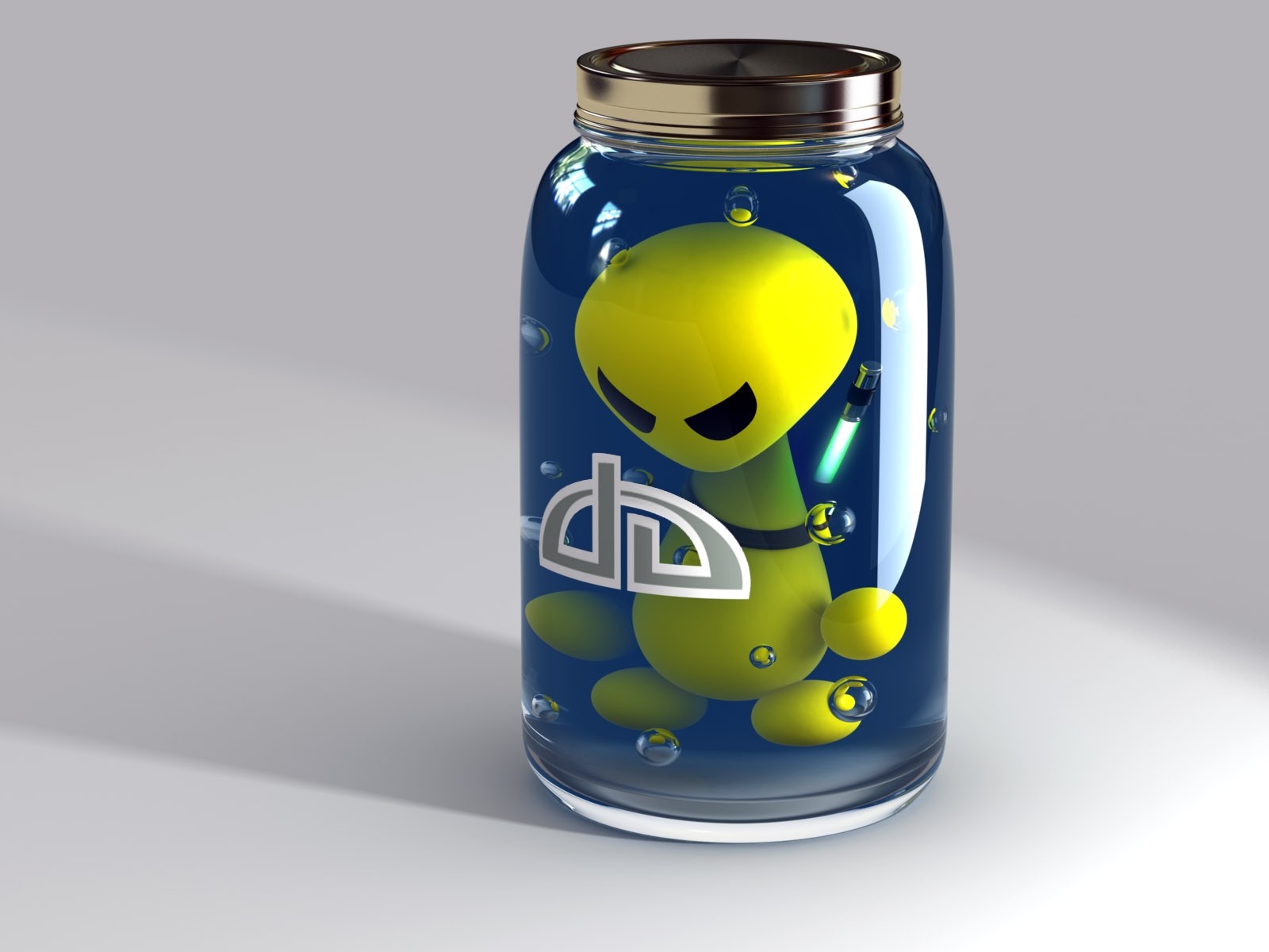 3d, Renders, Alien, Bottled Wallpaper