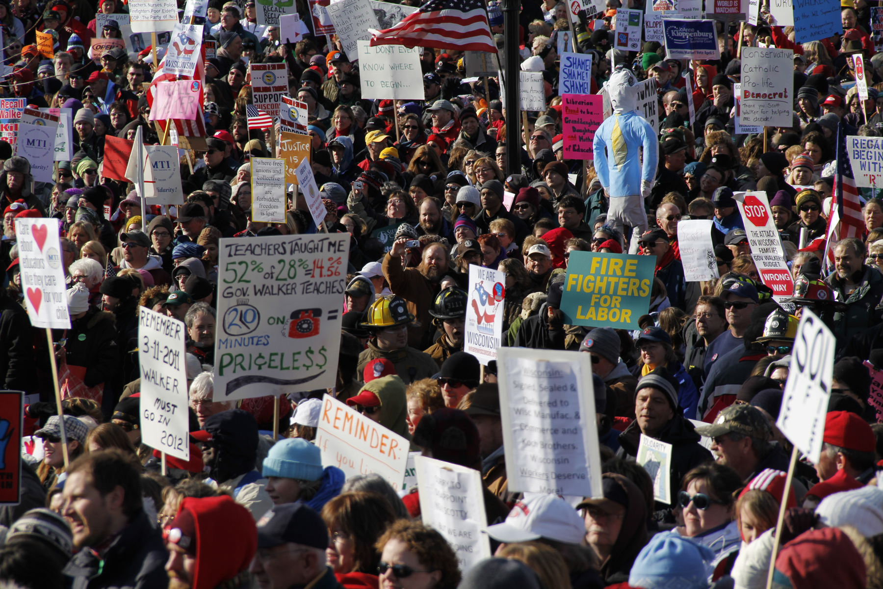 protest, Anarchy, March, Crowd, Signs, Text Wallpaper