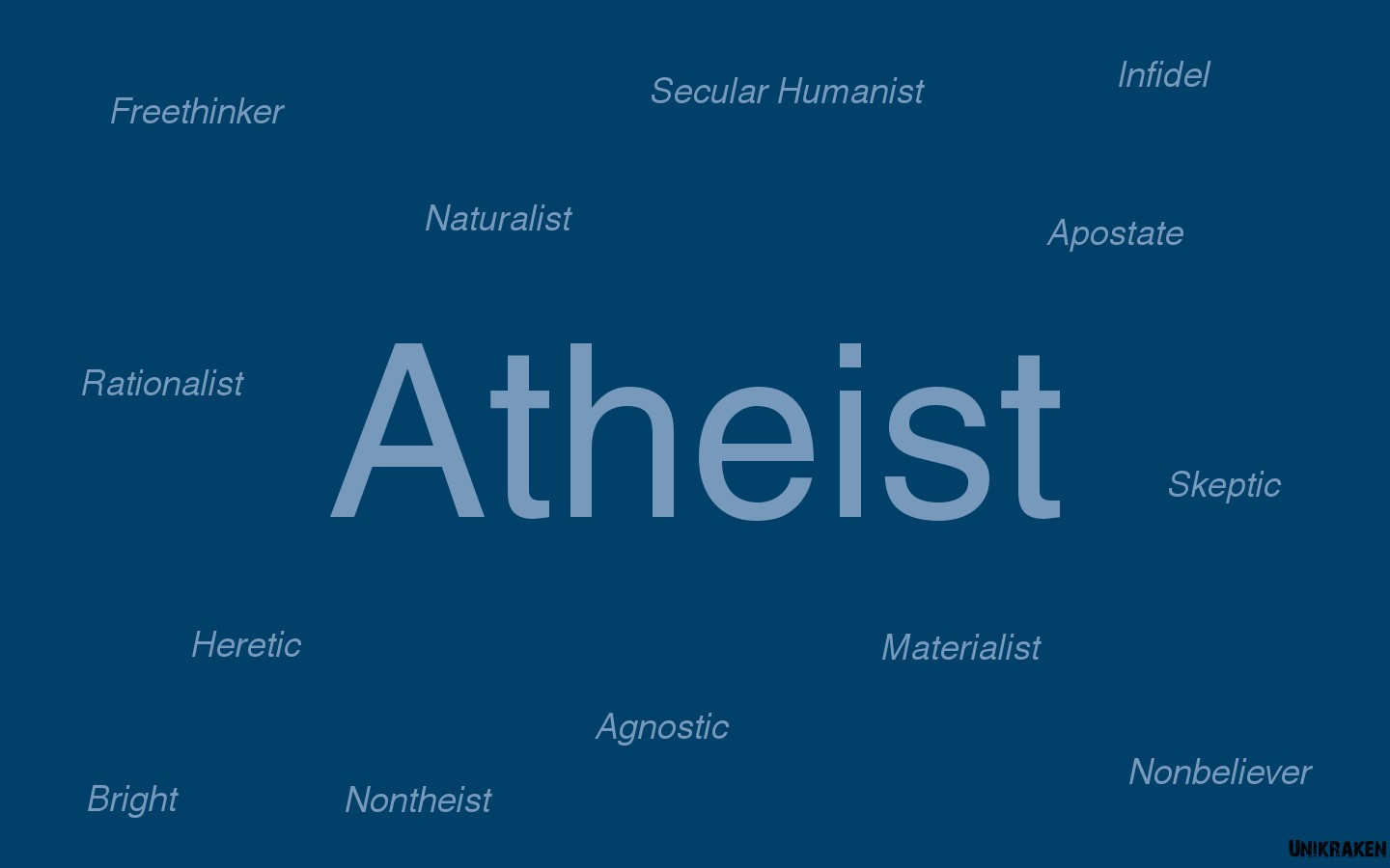 blue, Text, Atheism Wallpaper
