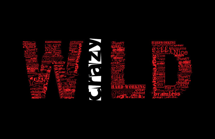 crazy, Wild, Style, Background, Words HD Wallpaper Desktop Background