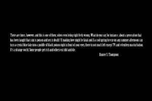 text, Quotes, Hunter, S, , Thompson, Black, Background