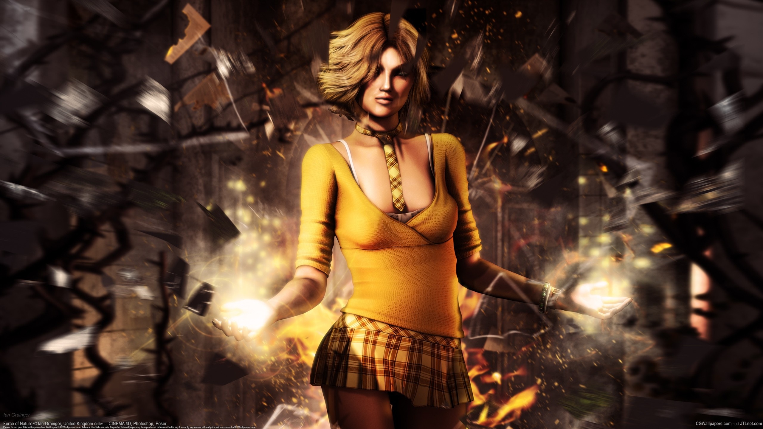 ian, Grainger, Girl, Magic Wallpaper