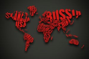abstract, Red, Text, Cgi, Typography, World, Map
