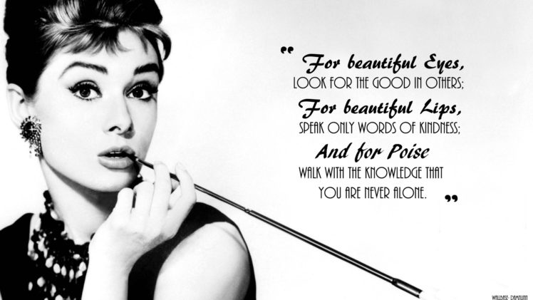 black, White, Quotes, Audrey, Hepburn HD Wallpaper Desktop Background