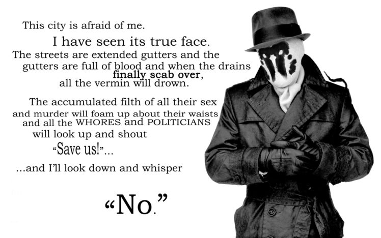 watchmen, Quotes, Rorschach, Grayscale, Monochrome HD Wallpaper Desktop Background