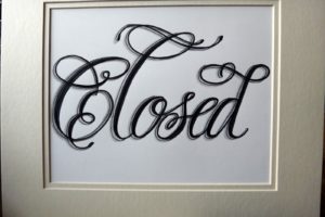 closed, Sign, Text, Word,  12