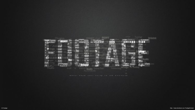 typography, Footage HD Wallpaper Desktop Background