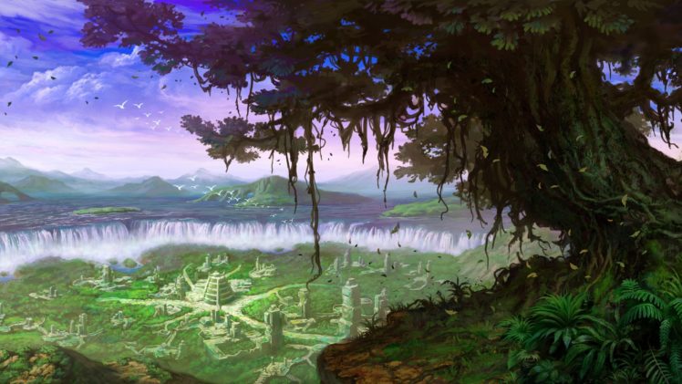 nature, Trees, Fantasy, Art HD Wallpaper Desktop Background