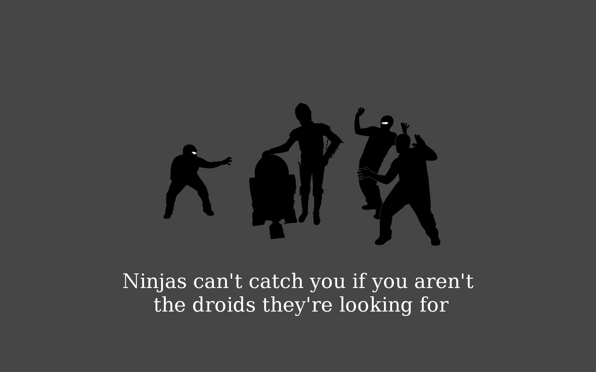 ninjas, Cant, Catch, You, If, R2d2 Wallpaper