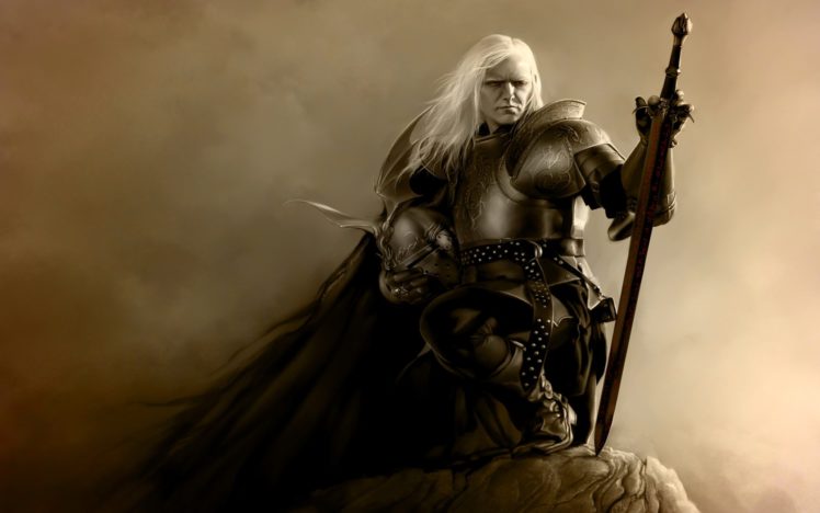 fantasy, Art, Armor, Artwork, Warriors, White, Hair HD Wallpaper Desktop Background