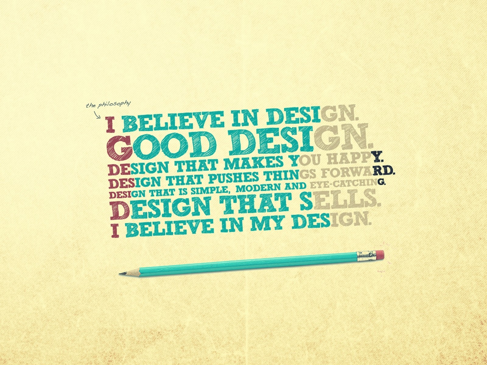 design, Typography, Pencils Wallpaper