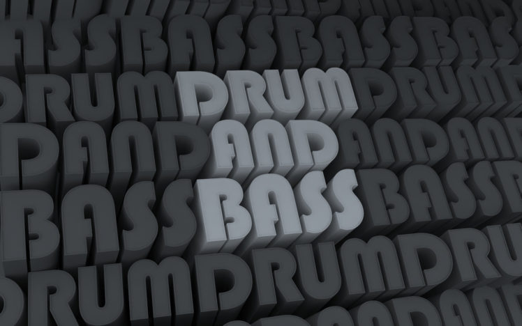 letters, Drum, And, Bass HD Wallpaper Desktop Background