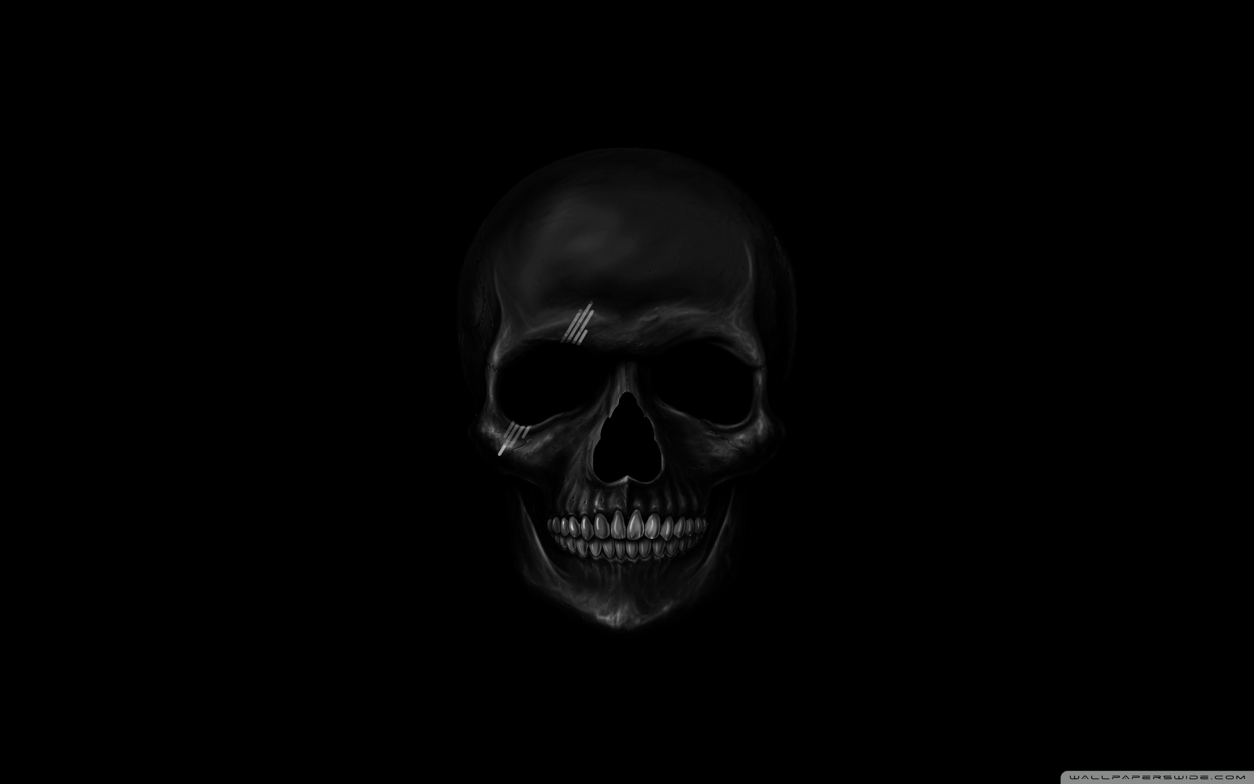 black, Skull wallpaper 2560x1600 Wallpaper