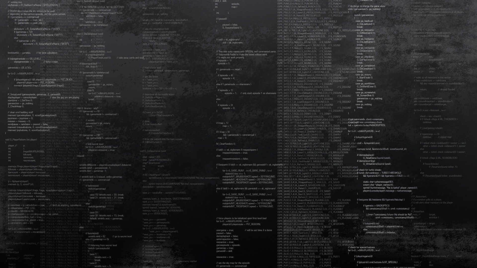 programming, Doom, Code Wallpaper