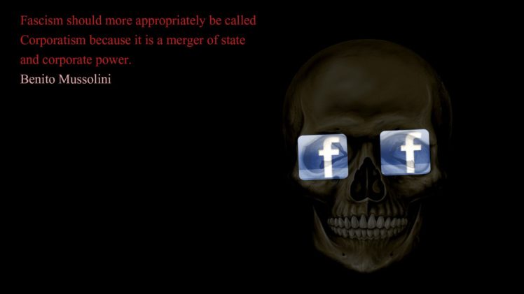 skulls, Facebook, Quotes, Fascism, Mussolini, Black, Background HD Wallpaper Desktop Background