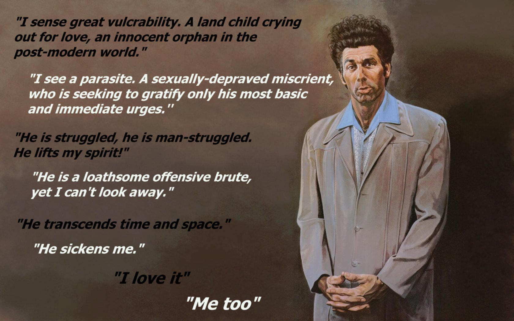 quotes, Kramer, Seinfeld Wallpaper