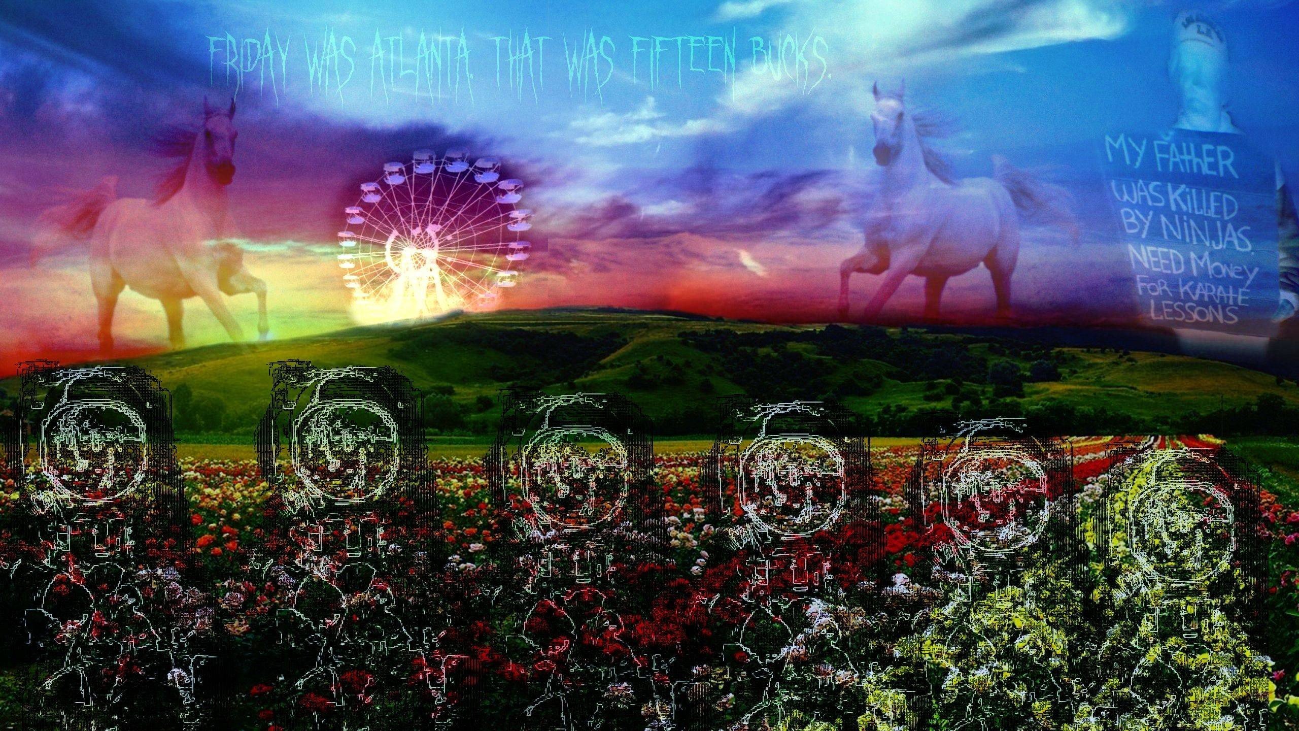 text, Horses Wallpaper