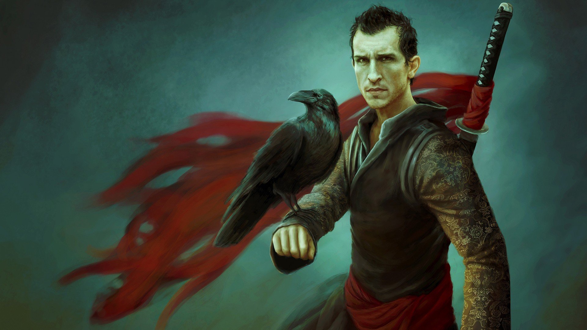 men, Fantasy, Art, Crows, Raven Wallpaper