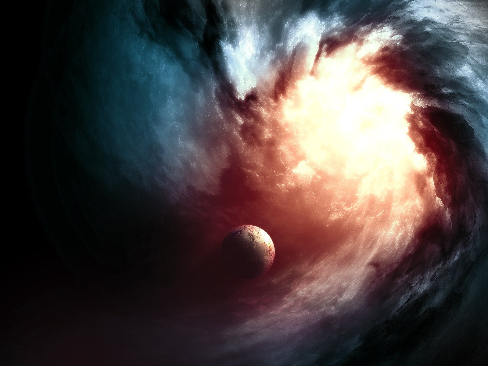 outer, Space, Planets, Fantasy, Art Wallpaper