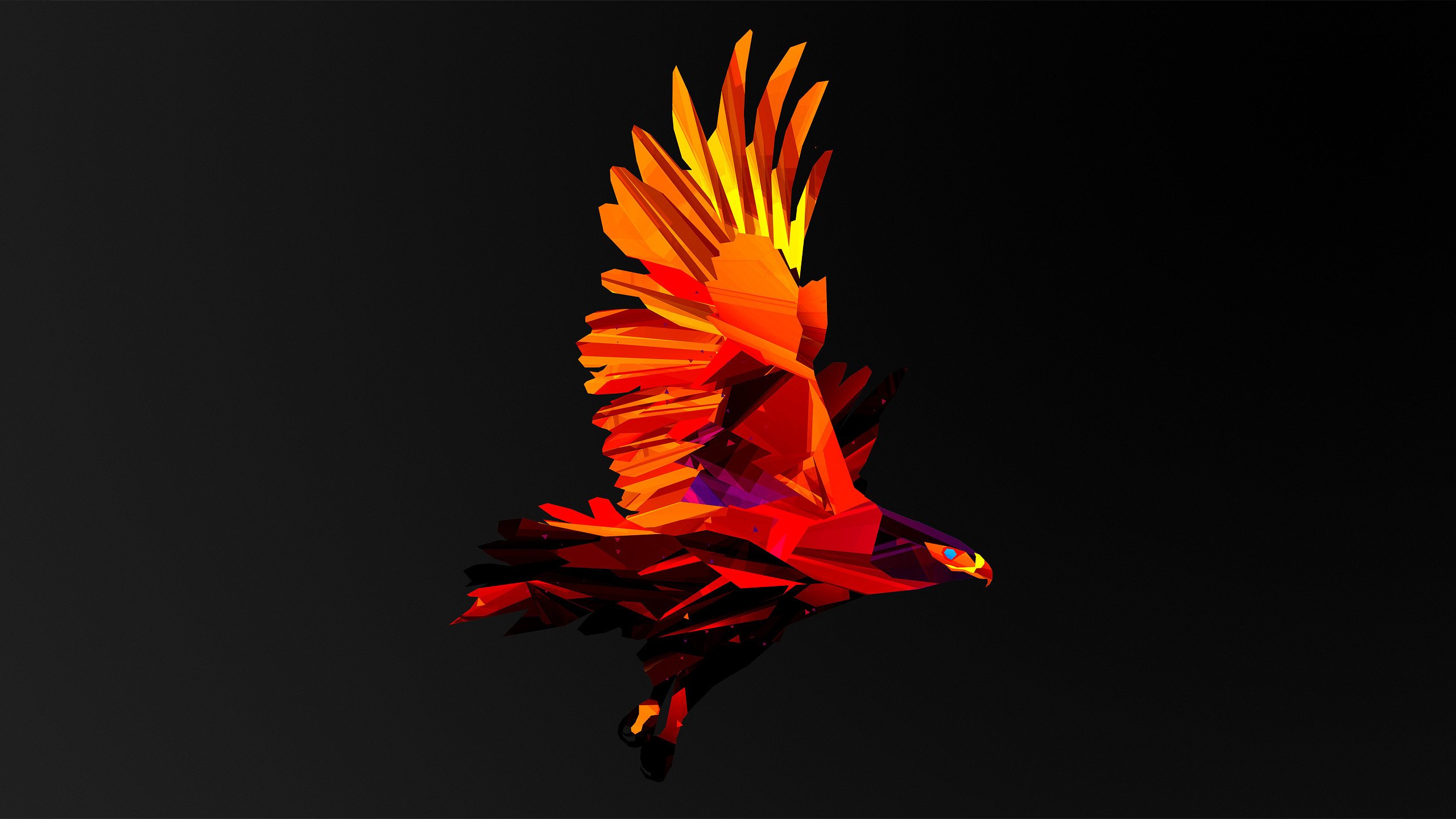 bird, Abstract, Psychedelic Wallpaper