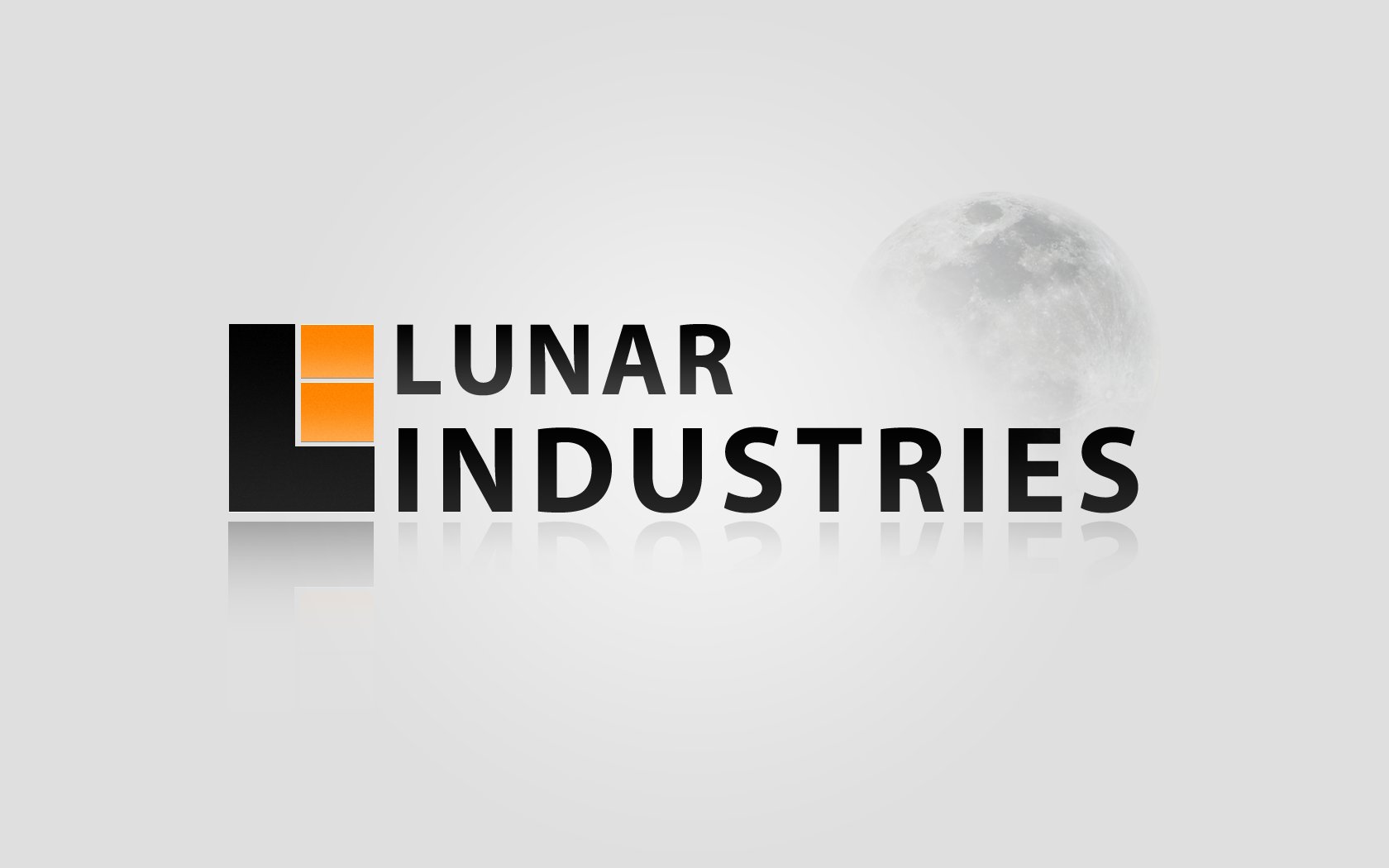 minimalistic, Moon, Logos Wallpaper