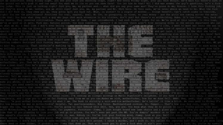 quotes, Typography, Tv, Series, The, Wire, Hbo HD Wallpaper Desktop Background