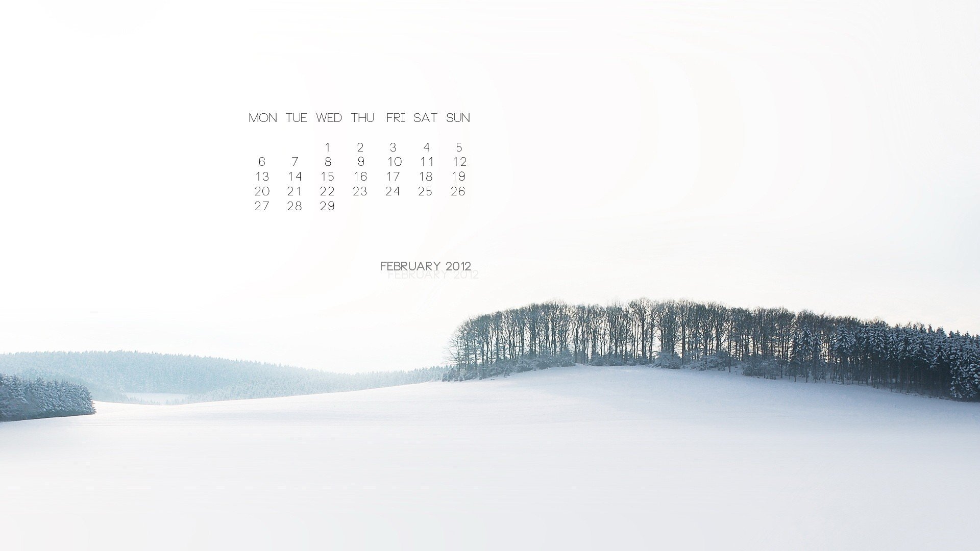 landscapes, Calendar Wallpaper