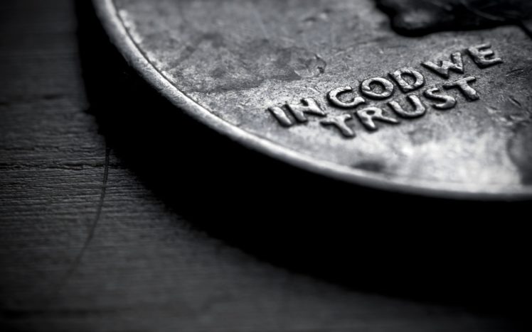 close up, Coins, Money, Text, God, Trust HD Wallpaper Desktop Background