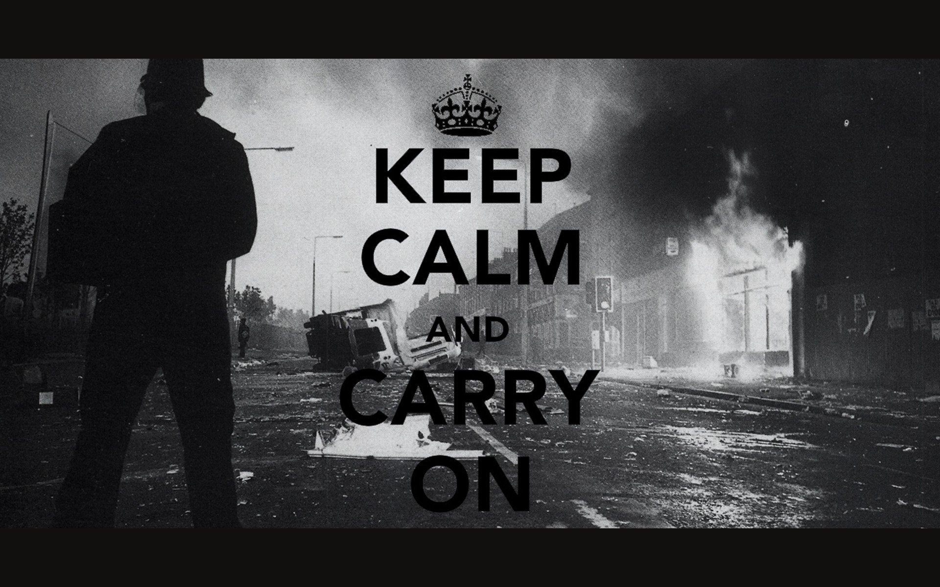 police, Grayscale, Keep, Calm, And Wallpaper