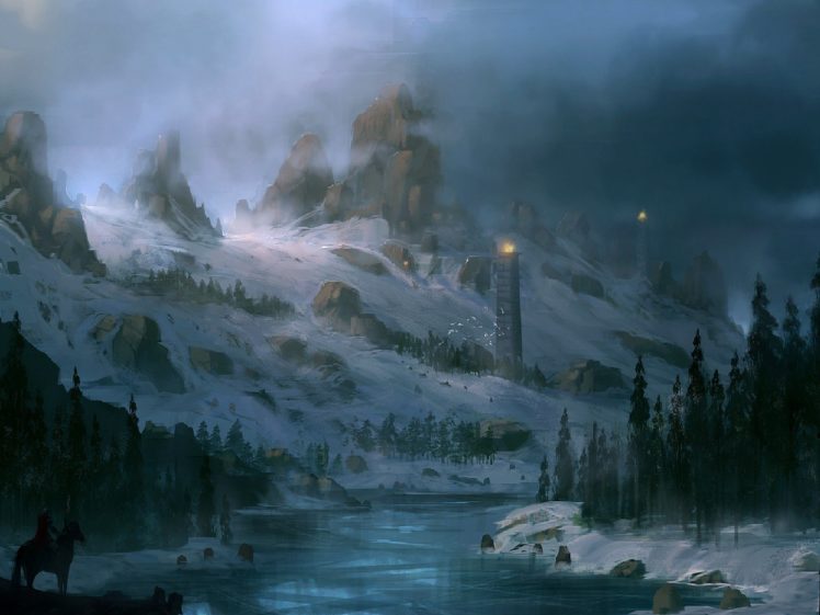landscapes, Fantasy, Art HD Wallpaper Desktop Background