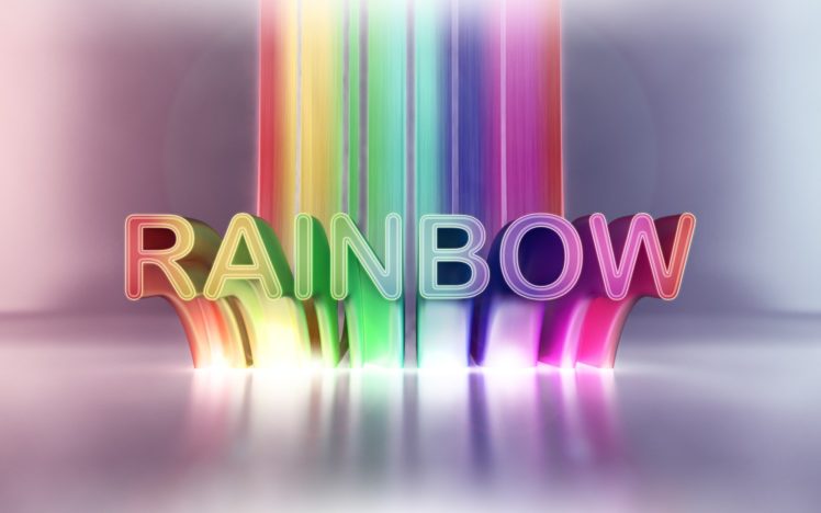 multicolor, Text, Typography, Rainbows, Color, Splash HD Wallpaper Desktop Background