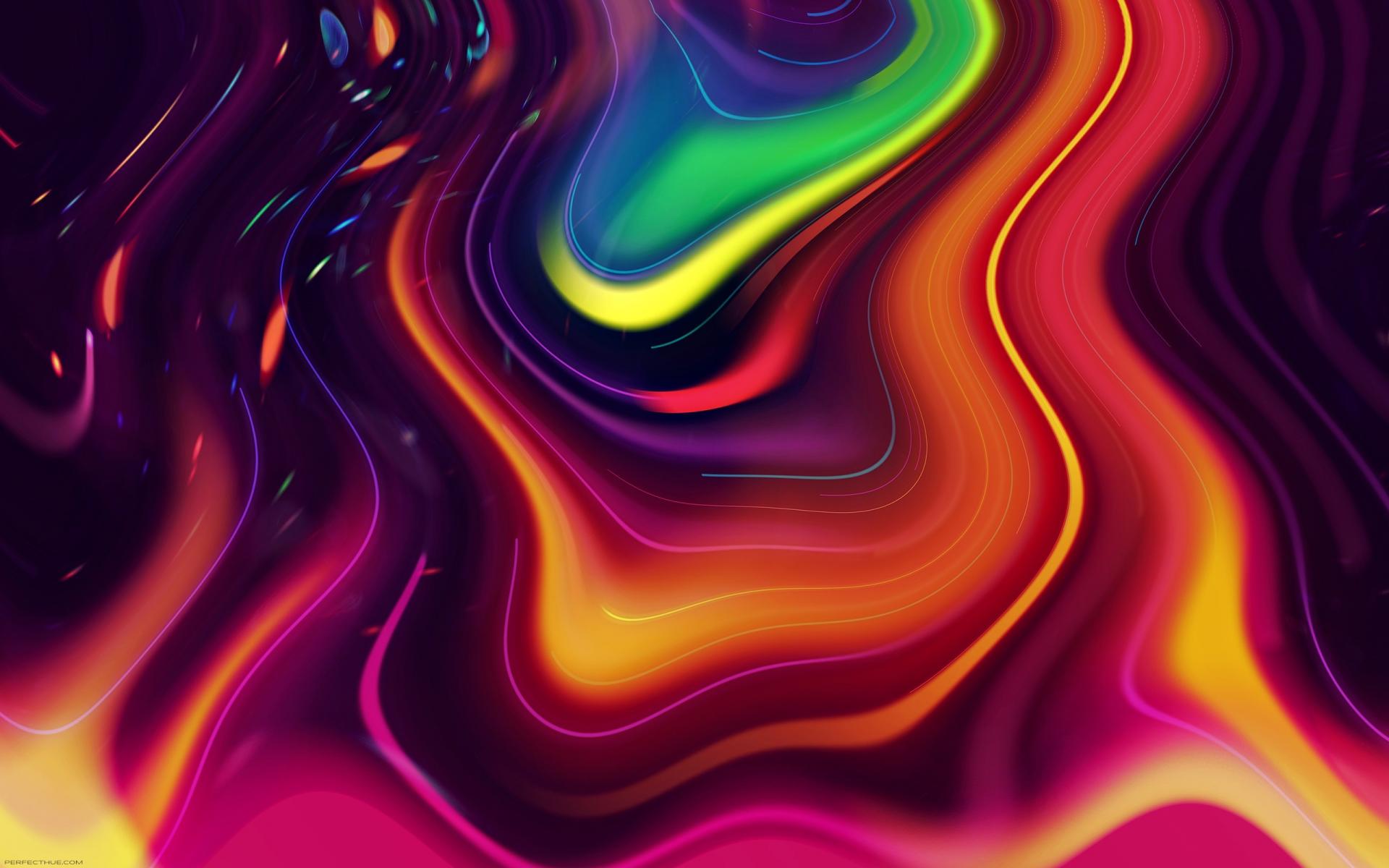 abstract, Swirl, Colors, Psychedelic, Bright Wallpaper