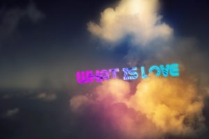 clouds, Love, Typography, Skyscapes