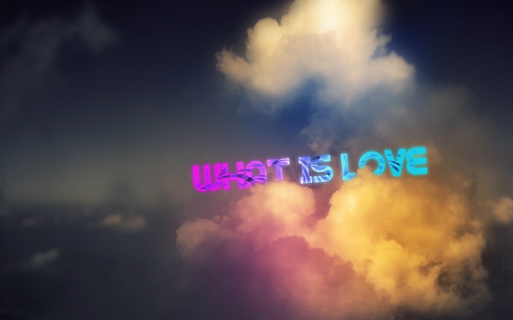 clouds, Love, Typography, Skyscapes Wallpaper
