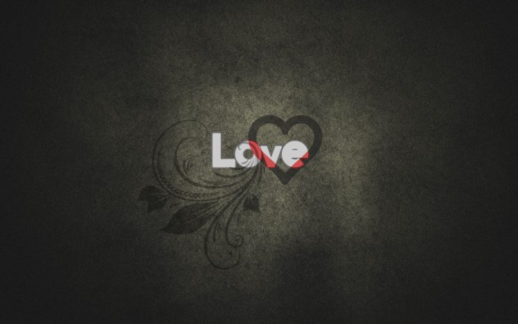 abstract, Love, Text, Hearts HD Wallpaper Desktop Background