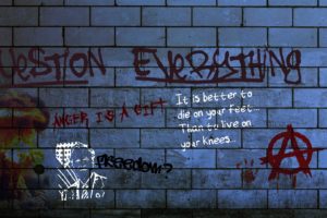 dark, Horror, Anarchy, Graffiti, Urban, Art, Paint, Text