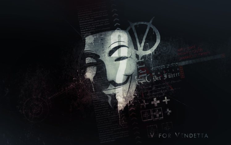 anonymous, Typography, Masks, V, For, Vendetta, Artwork HD Wallpaper Desktop Background