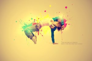 abstract, Multicolor, Quotes, Dancers, Dancing, Colors